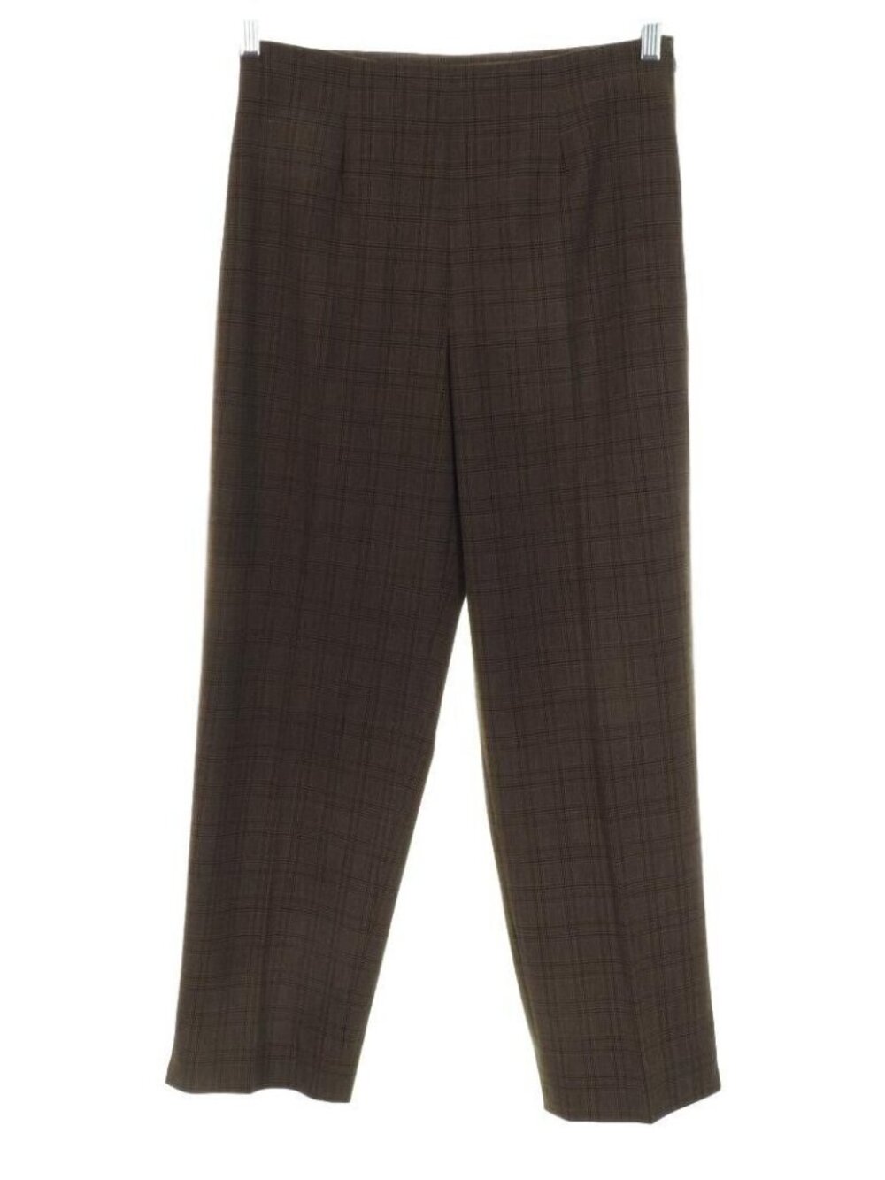 Elements Womens Pants Size 6 Brown Plaid 30 x 28 Straight Leg Short 30 x 28